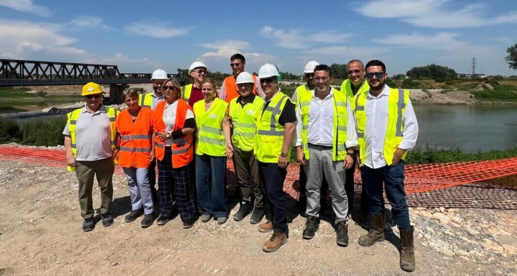 Il commissario straordinario in visita al cantiere del raddoppio